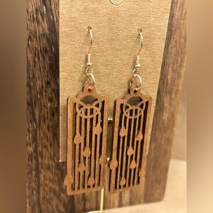 #447 | Wooden Dangle Earrings